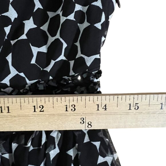 Alfani Black Sheer Overlay 100% Silk Dress  NWT‎ Size 4 - Picture 9 of 10